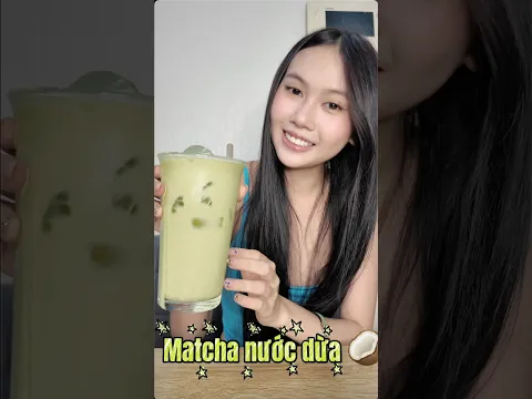 Matcha với Nước Dừa
