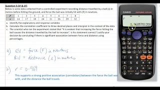 Topic Test Bivariate Data Unit 3 QLD General Maths