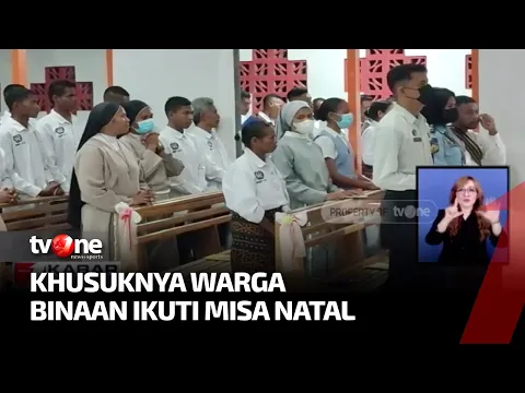Warga Binaan di NTT Khusuk Ikut Misa Natal