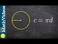Finding the radius when given the circumference