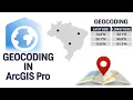 Complete Geocoding Tutorial in ArcGIS Pro Find Addresses Geocode Tables Create Locators