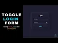 Toggle password Login form mini project neumo login form using html css and javascript