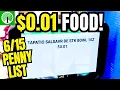 Food for ONE CENT at Dollar Tree Penny List