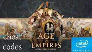Age of Empires Definitive Edition cheat codes compilation Intel 530