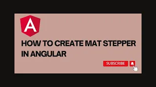 How to create mat-stepper in angular