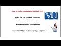 course selection fall 2025 how to make course selection fall 2025 course selection of BSCS 6 7 sem
