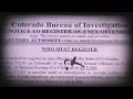 HOW IT WORKS Sex Offender Registration