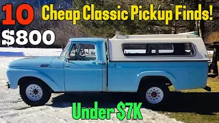 10 Cheap Classic Pickup Finds Under 7K - Amazing Craigslist Deals
