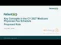 Key Concepts in the Recently Released CMS Proposed Rule