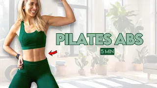 5 Min Deep Core Pilates Burn Intense Abs Workout At Home 