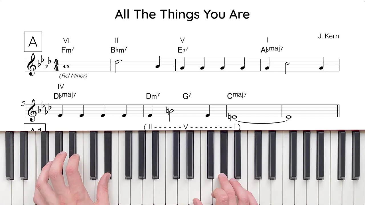 All The Things You Are (J.Kern) Analysis & Tutorial | The Jazz Pursuit