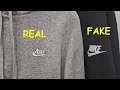 Nike sweatshirt real vs fake How to spot original Nike hoodie and sweater