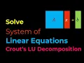 Numerical Methods Solving System of Linear Equations Crout s LU Decomposition