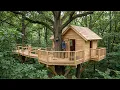 Building the Ultimate Forest Treehouse Incredible DIY Craftsmanship by BuildingInNature