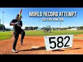 WORLD RECORD ATTEMPT for the FARTHEST BASEBALL EVER HIT Baseball Bat Bros