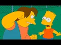 Bart is forced to live with Nelson. The Simpsons full episodes in Latin American Spanish.