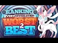 Ranking Every Eeveelution from Worst to Best