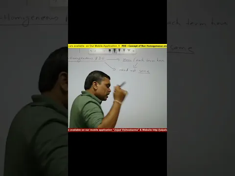 Concept of Non Homogeneous Partial Differential Equation #engineering #iitjam #gate #upsc