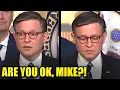 Sad Mike Johnson LASHES OUT As He Gets Questioned Over THIS