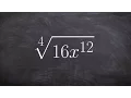 Simplifying a radical expression of fourth root by using linear factorization