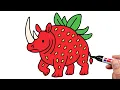 Download Lagu How to Draw Strawberino Rhino
