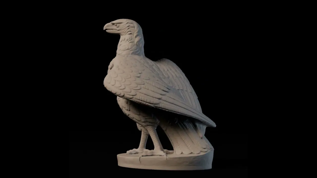 Striding Stone Eagle Statue | 28mm/32mm Heroic video thumbnail