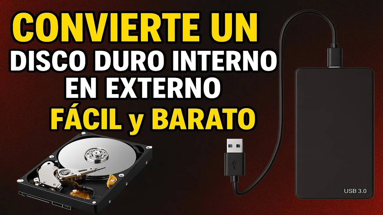 Convierte un Disco Duro Interno en Externo FÁCIL y BARATO 🔧  Guía Paso a Paso 2025