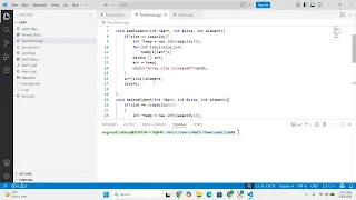 Dynamic Array Implementation in C Resize Add Delete Elements
