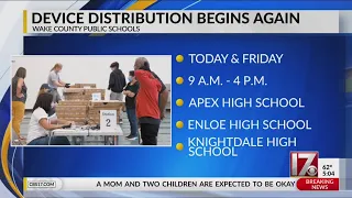 WCPSS device distribution starts up again