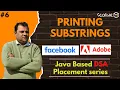 Print All Substrings In Java DSA Placement Series