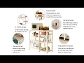 Tier Kitchen Baker s Rack Utility Microwave Oven Stand Storage