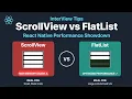 ScrollView vs FlatList InterView Questions React Native Full Course 2025