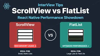 ScrollView vs FlatList InterView Questions React Native Full Course 2025