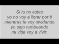 SI TU NO ESTAS - NICKY JAM ft DE LA GHETTO  (con letra )