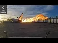 Dashcam shows UPS plane falling from sky leaving trail of flames