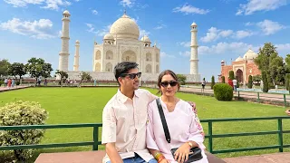 Finally Taj Mahal Pohoch Gaye 😍 Meeting Youtubers