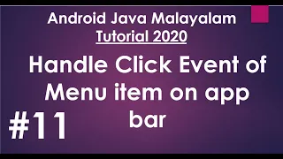 Android Java Malayalam Tutorial 2020 - 11