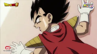 سبيستون دراغون بول سوبر فيجيتا يسترجع ذكريات اللقاء الأول بزعيم الدمار بيروس 