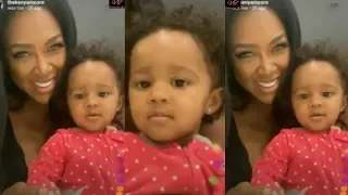 Kenya Moore Adorable Daughter Brooklyn Chats With Supporters On Instagram Live