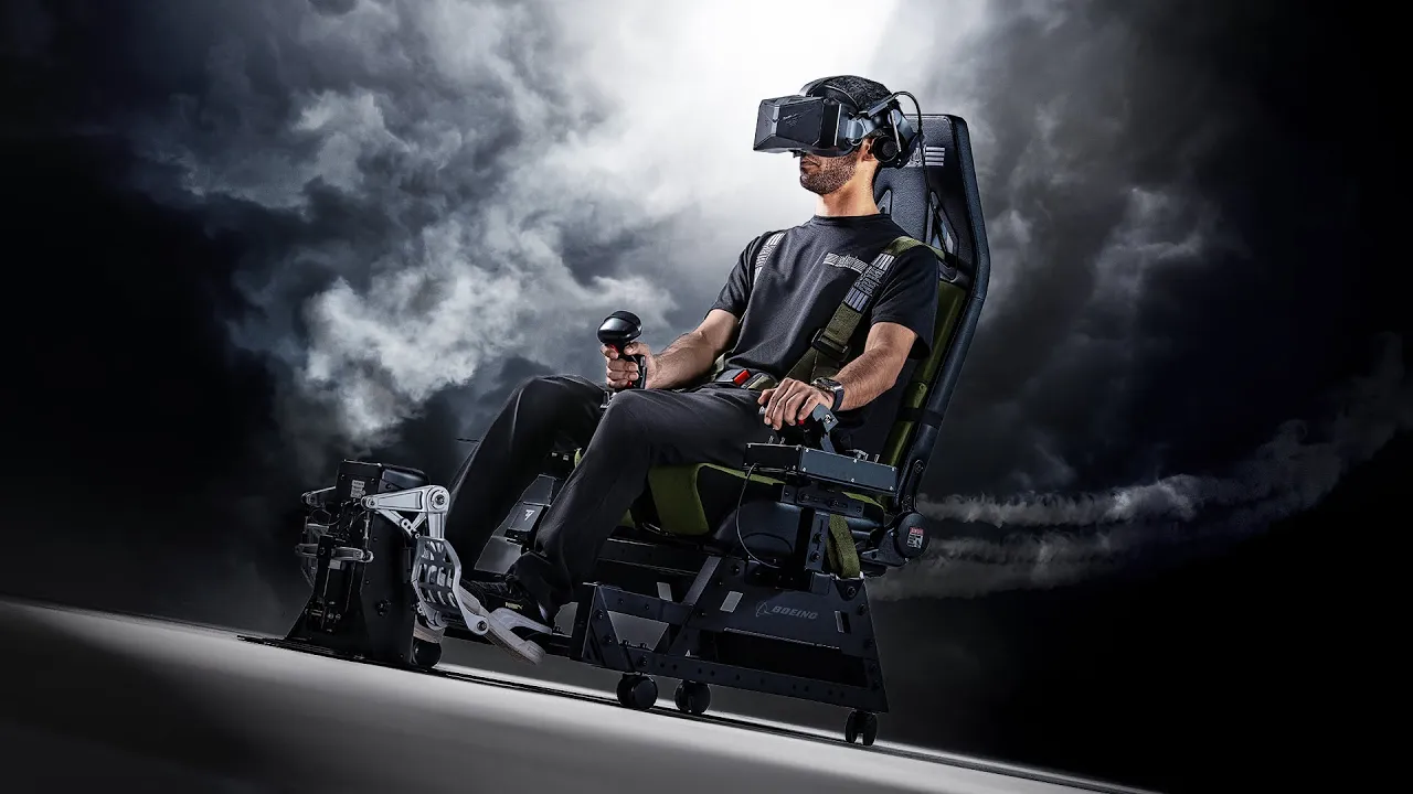 Next Level Racing — FS Flight Seat Pro Boeing Military Edition by Next Level Racing (YouTube video ad)