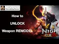 Nioh 2 How to UNLOCK REMODELING - Trophy Remodeling Novice