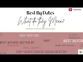 Best By Date vs Expiration Date - What You NEED to Know Chef Frances Coffey Explains