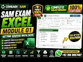 SAM Exam Excel Module 01 Getting Started with Excel Cengage SAM Step-by-Step Solution 100
