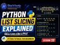 Python List Slicing Explained Slice Lists Like a Pro Python Tutorial for Beginners Lesson 33