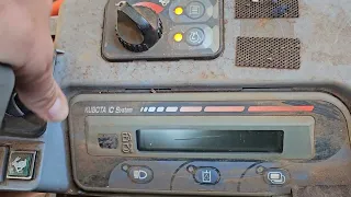 Kubota mini excavator service reminder reset KX 91-3