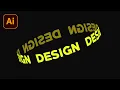 How To Create Cylinder Warp Text Effect In Illustrator Adobe Illustrator Tutorial