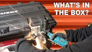 CUTTING THE LOCKS - Opening the Husky Portable Job Box from the 570 Storage Locker