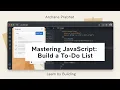 Mastering JavaScript Build a To-Do List App