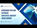 Retirement Tips for Raytheon Employees Sidestep 401 k Errors