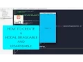 How to make a Dissmisable Draggable Modal View Controller in iOS 10 Swift 3